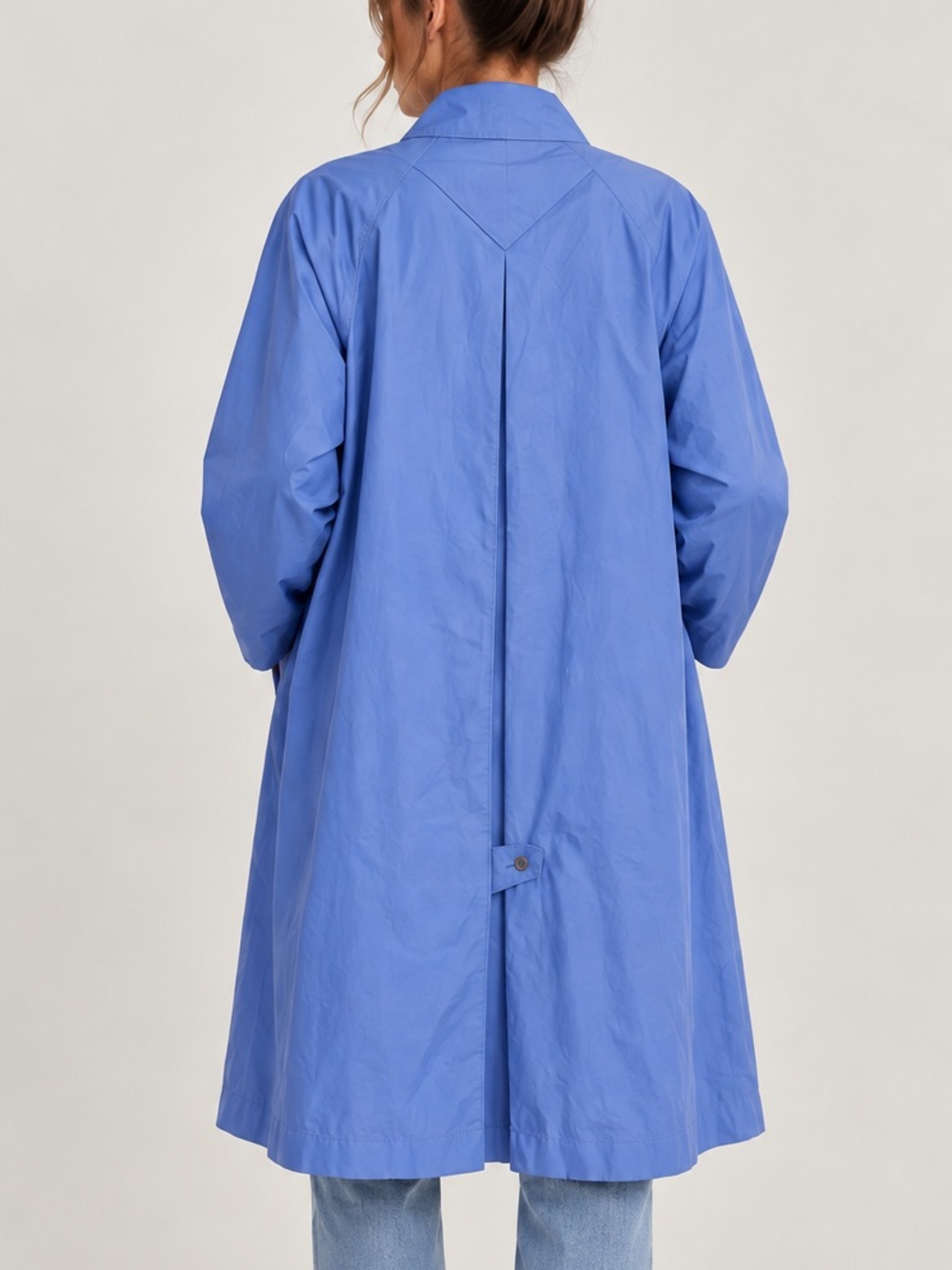 Vintage London Fog Lightweight Blue Trench Coat - Picture 2 of 8